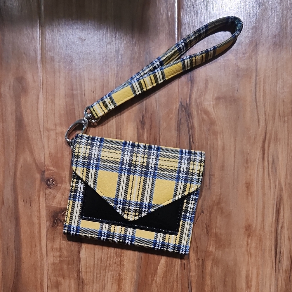 Plaid Wristlet Wallet